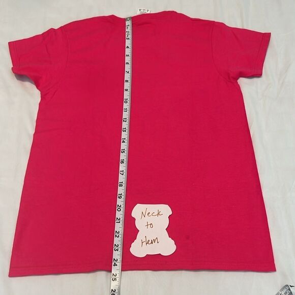 NWT Grateful Dead bears sz small short sleeve pink tee visible heat press lines - Picture 7 of 9